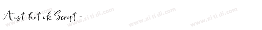 Aesthetik Script字体转换